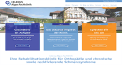 Desktop Screenshot of algos-fachklinik.de